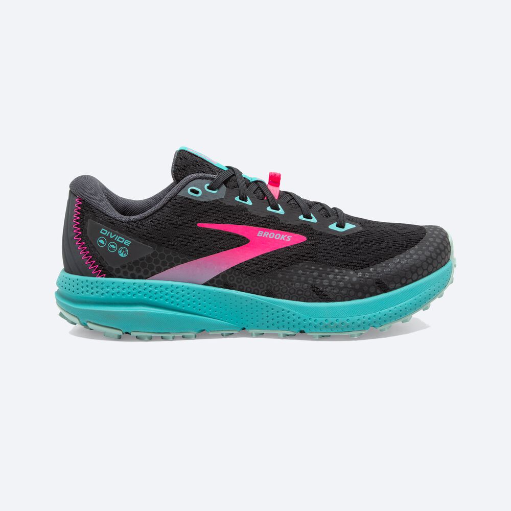 Brooks Divide 3 παπουτσια trail running γυναικεια μπλε κοραλι/ροζ | GR350978