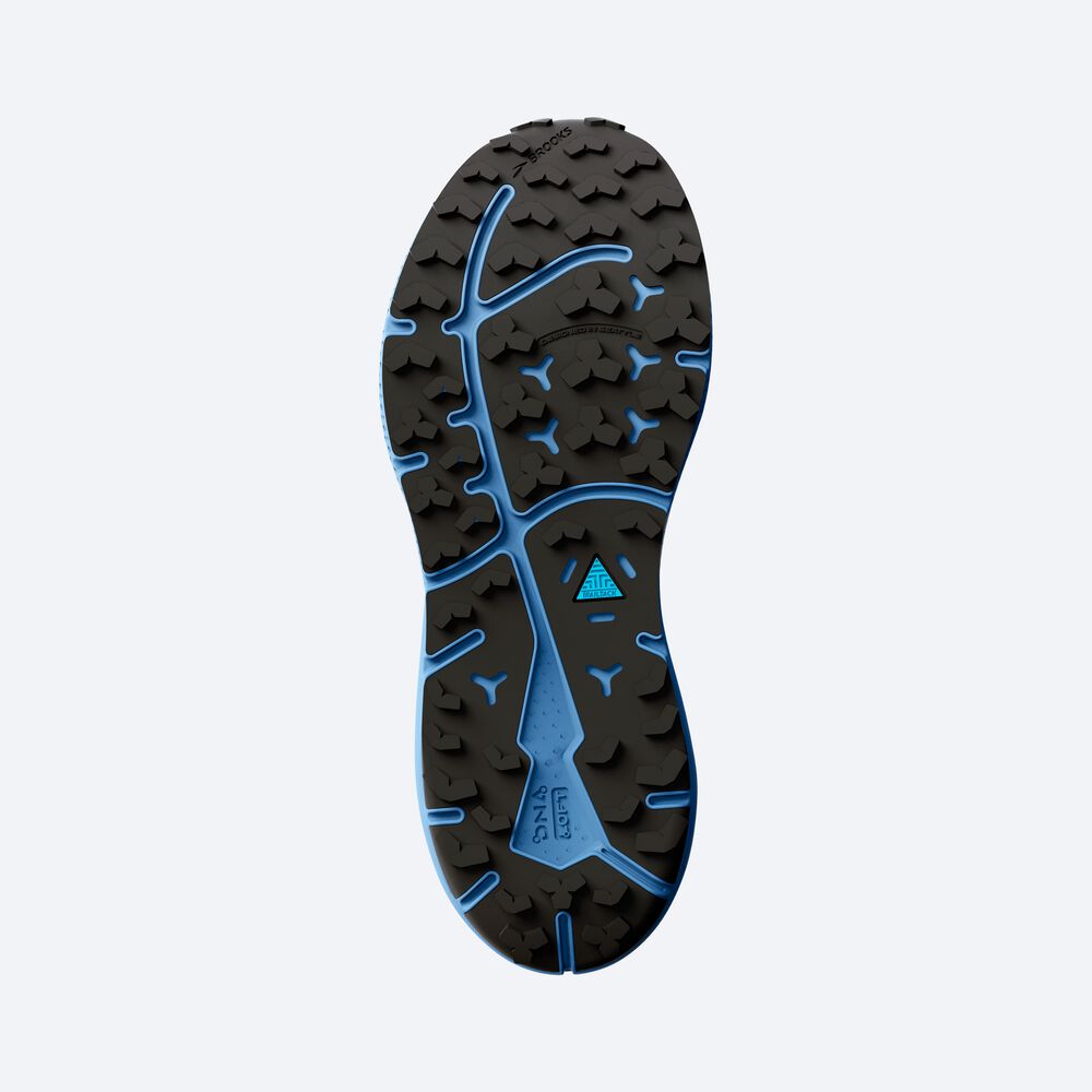 Brooks Divide 3 παπουτσια trail running γυναικεια μαυρα/μπλε/κίτρινα | GR493805