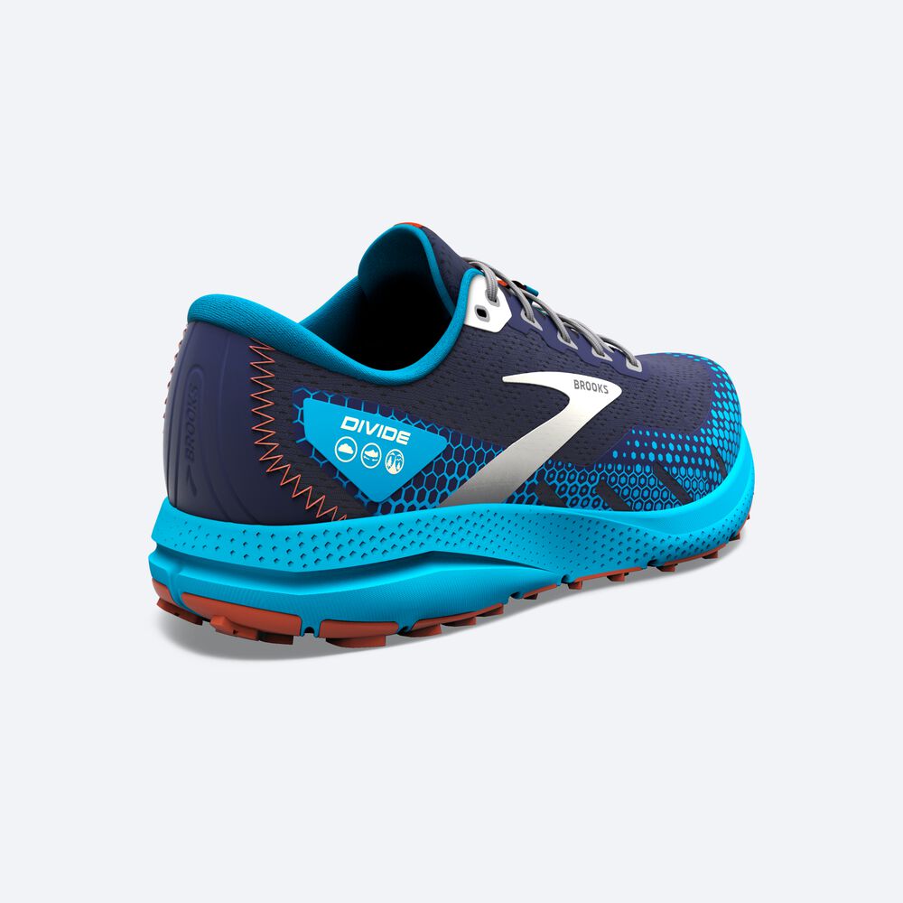 Brooks Divide 3 παπουτσια trail running ανδρικα σκουρο μπλε/μπλε | GR807134