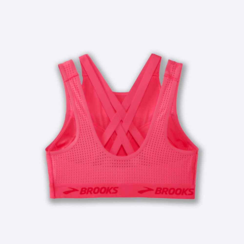 Brooks Drive Mesh Run Bra αθλητικα σουτιεν γυναικεια ροζ | GR380157