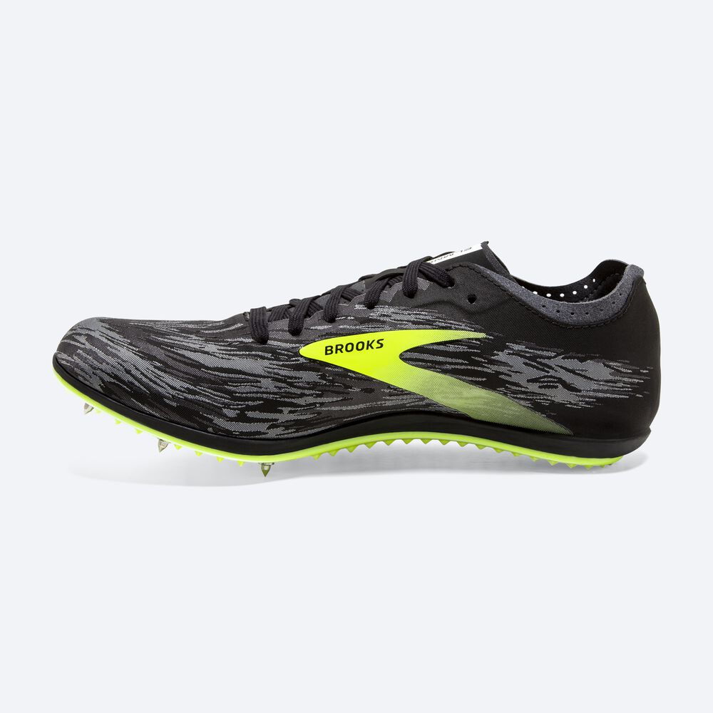 Brooks ELMN8 v5 παπουτσια spikes ανδρικα μαυρα/γκρι | GR104895