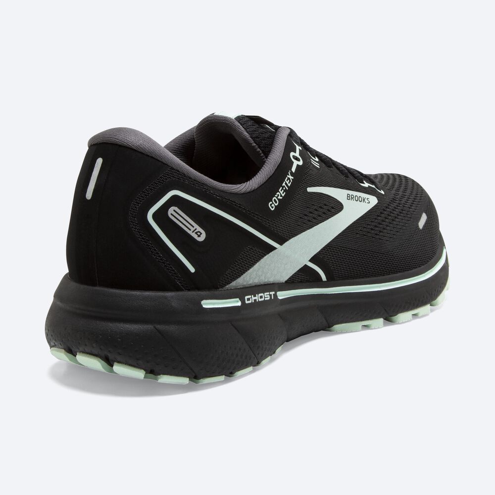 Brooks Ghost 14 GTX παπουτσια για τρεξιμο γυναικεια μαυρα/ανοιχτο τυρκουάζ | GR948610