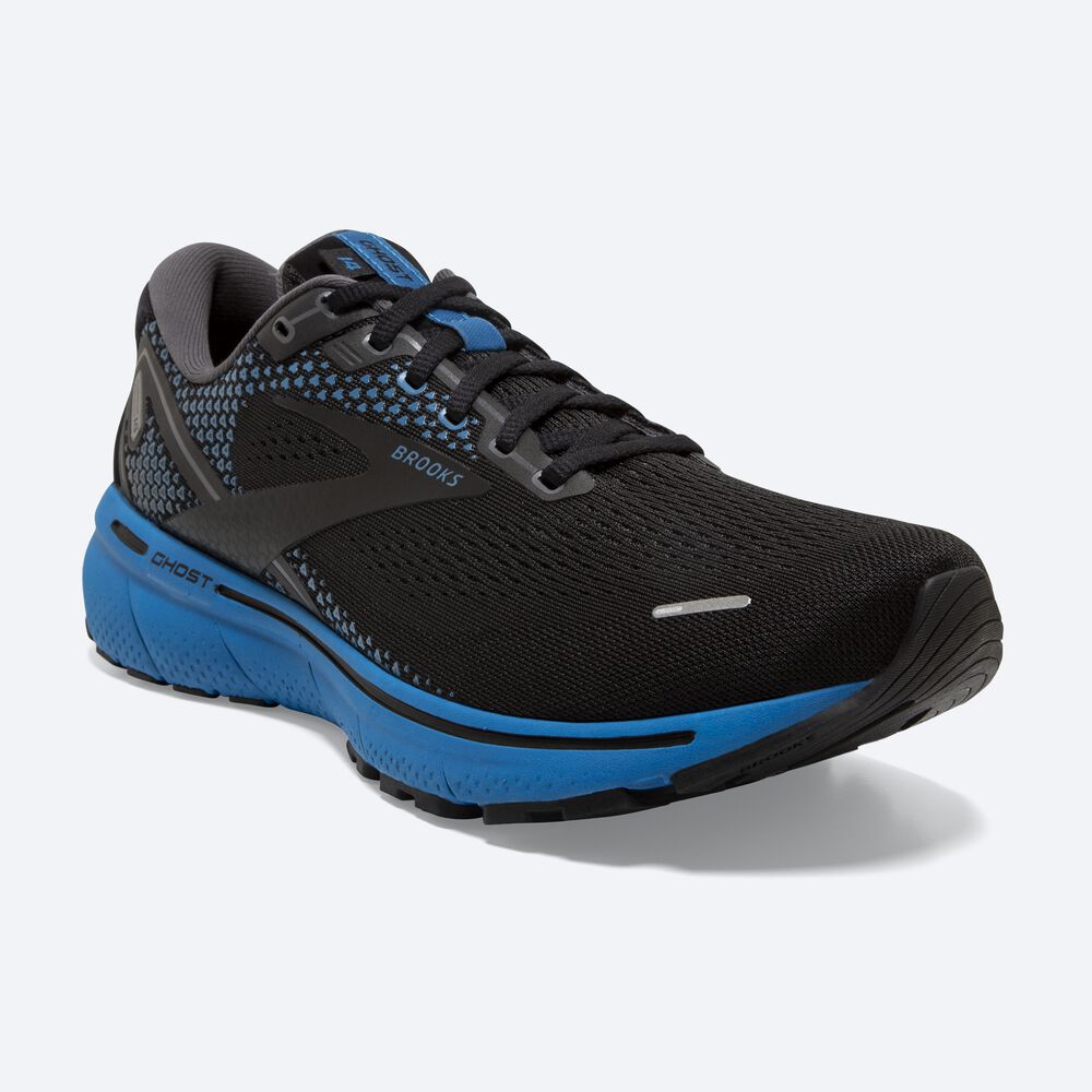 Brooks Ghost 14 αθλητικα παπουτσια running ανδρικα μαυρα/μπλε | GR625937