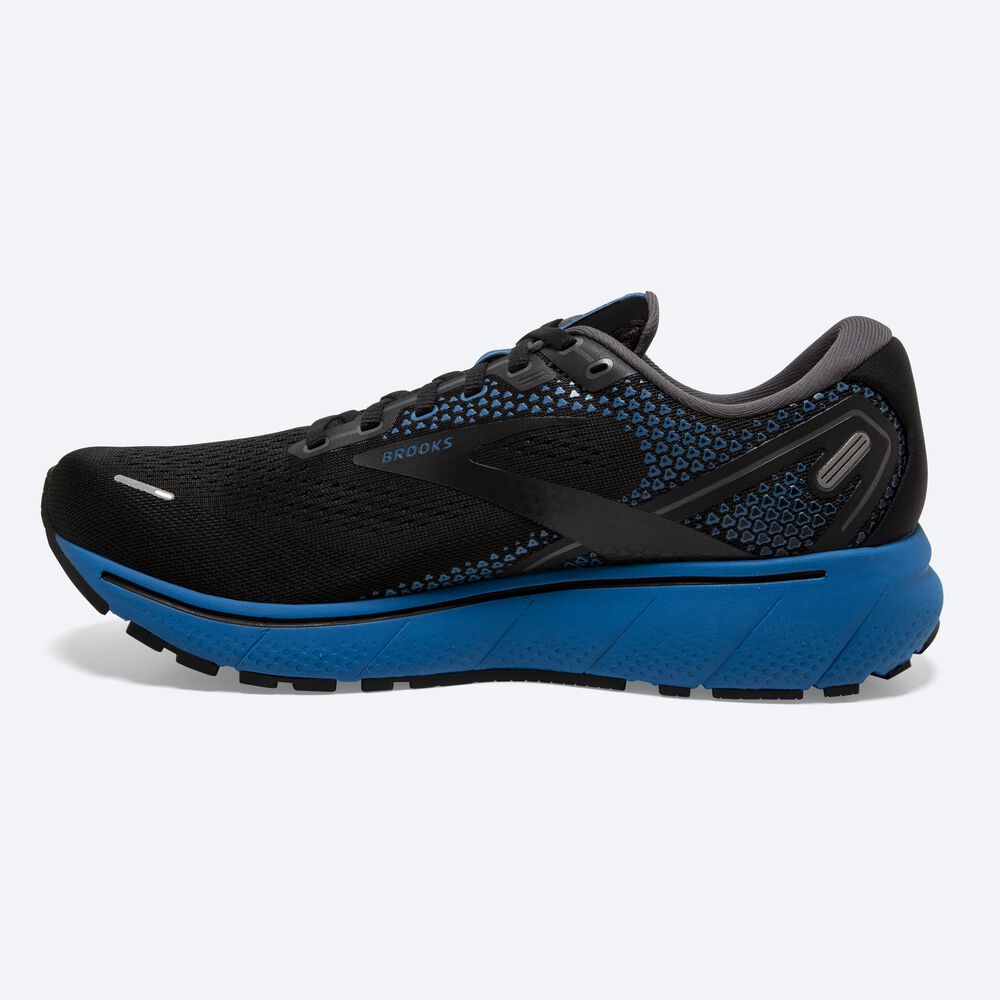 Brooks Ghost 14 αθλητικα παπουτσια running ανδρικα μαυρα/μπλε | GR625937