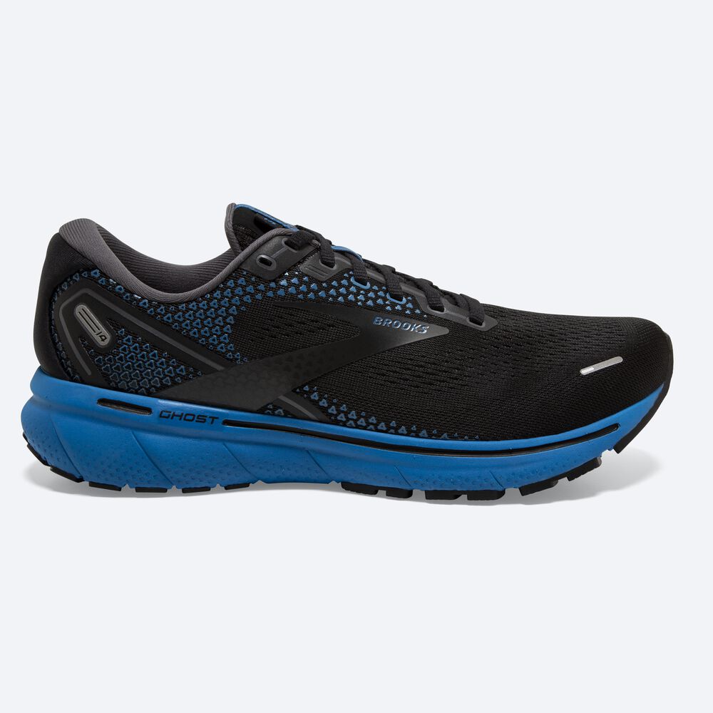 Brooks Ghost 14 αθλητικα παπουτσια running ανδρικα μαυρα/μπλε | GR625937