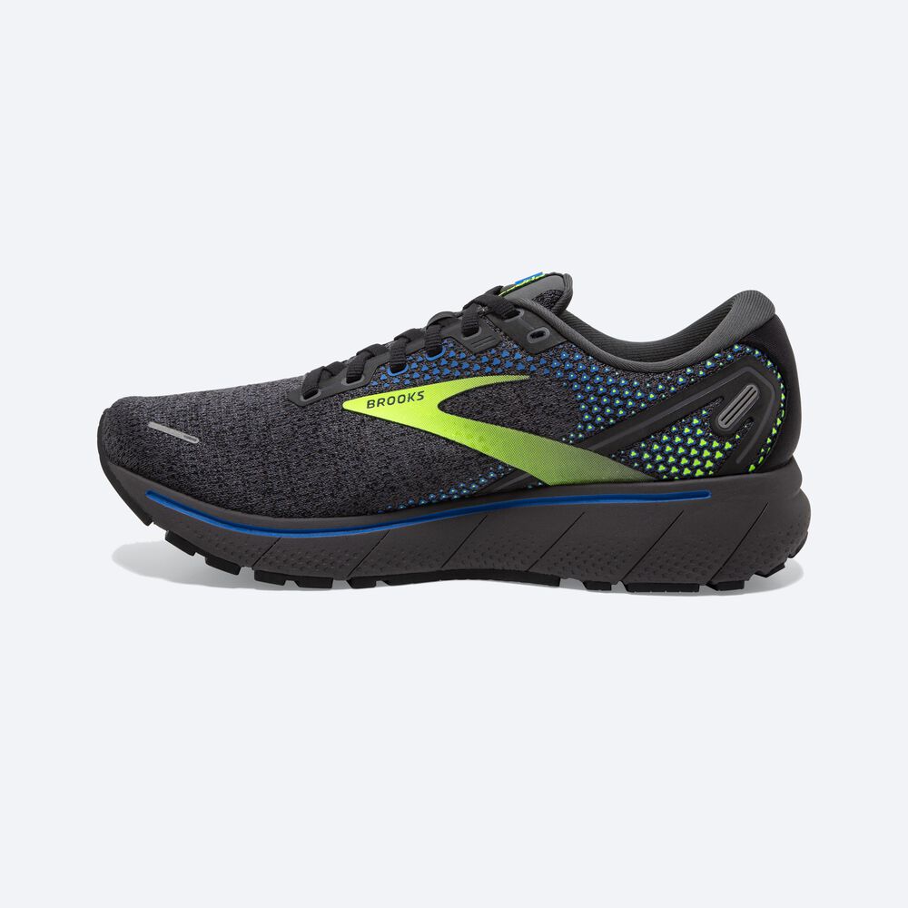 Brooks Ghost 14 παπουτσια για τρεξιμο ανδρικα μαυρα/μπλε | GR543897