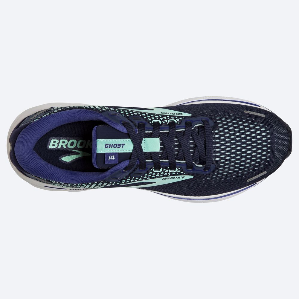 Brooks Ghost 14 παπουτσια για τρεξιμο γυναικεια σκουρο μπλε/πρασινο/σκουρο μπλε | GR216893