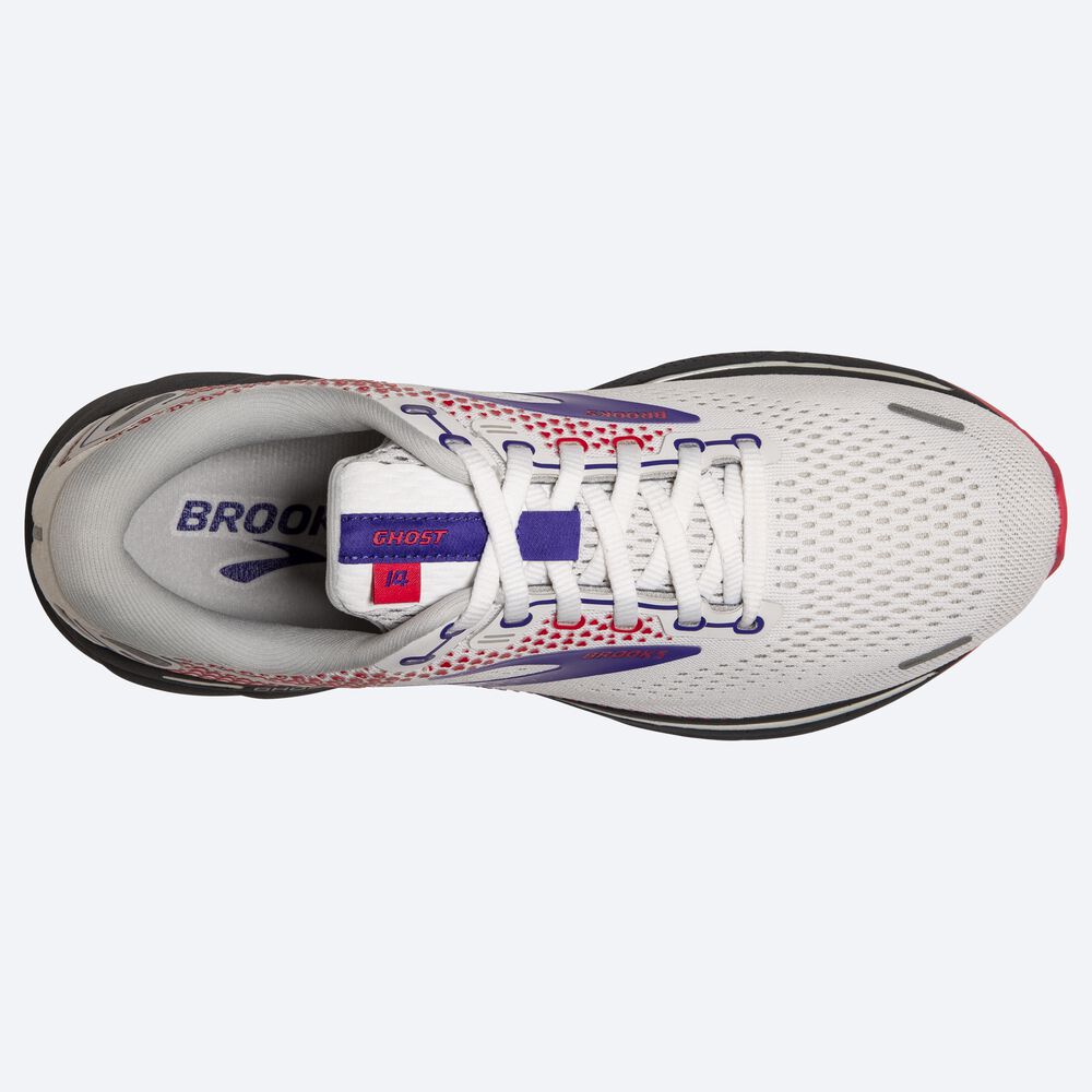 Brooks Ghost 14 παπουτσια για τρεξιμο γυναικεια ασπρα/μωβ/κοραλι | GR427815