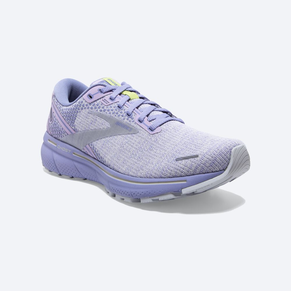 Brooks Ghost 14 παπουτσια για τρεξιμο γυναικεια μωβ/ανοιχτο πρασινο | GR529610