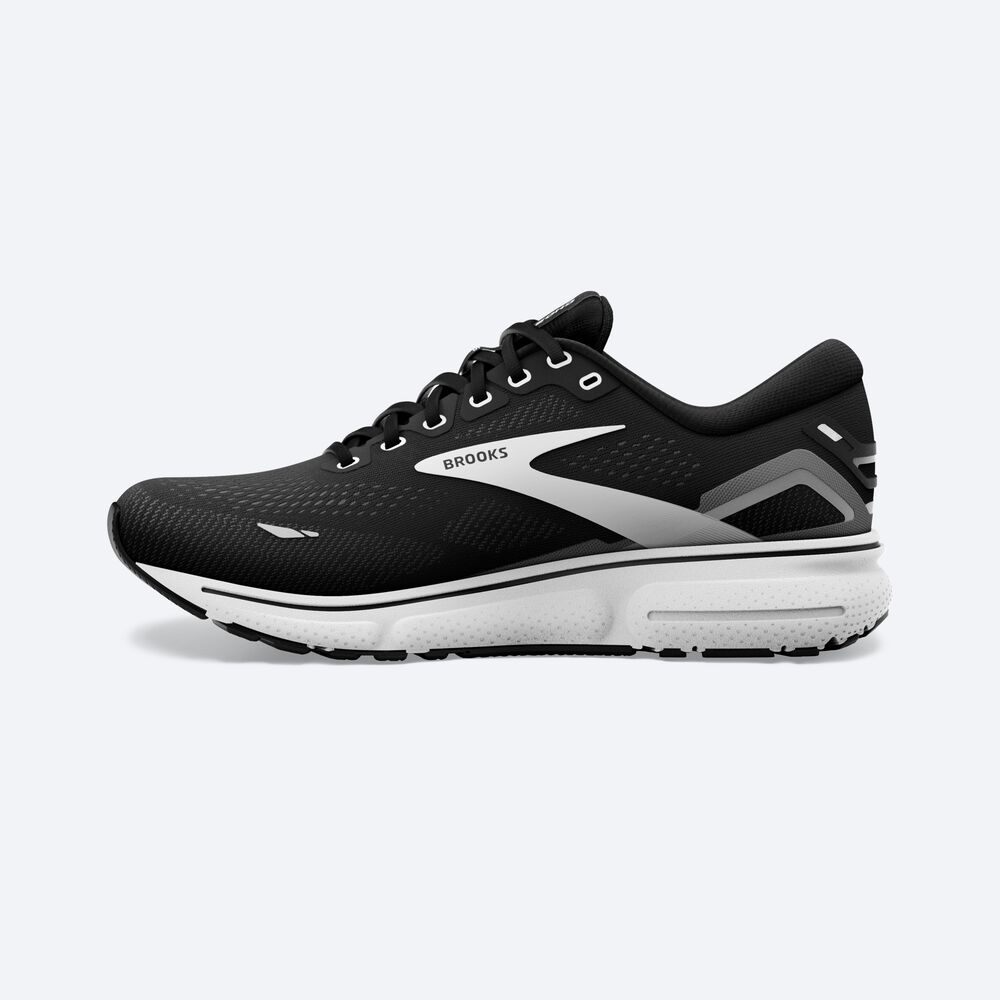 Brooks Ghost 15 παπουτσια για τρεξιμο ανδρικα μαυρα/ασπρα | GR312845