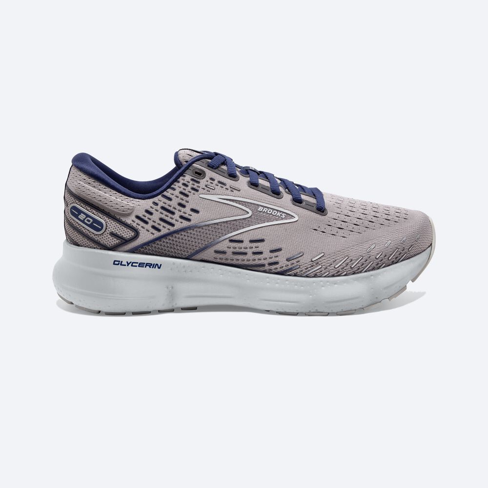 Brooks Glycerin 20 αθλητικα παπουτσια running ανδρικα γκρι/μπλε | GR148230