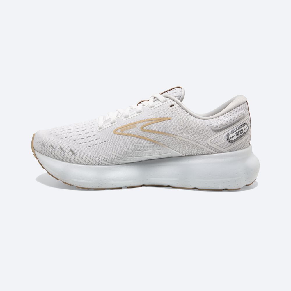 Brooks Glycerin 20 παπουτσια για τρεξιμο γυναικεια ασπρα/Χακί | GR017254