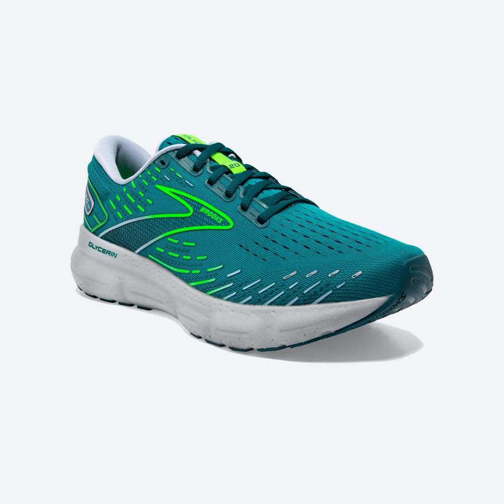 Brooks Glycerin 20 παπουτσια για τρεξιμο ανδρικα πρασινο | GR067293