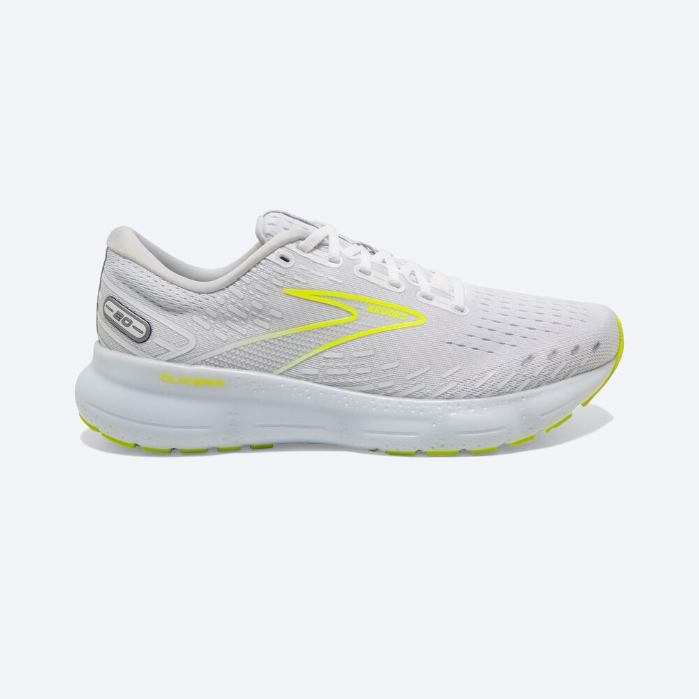 Brooks Glycerin 20 παπουτσια για τρεξιμο ανδρικα ασπρα | GR250479