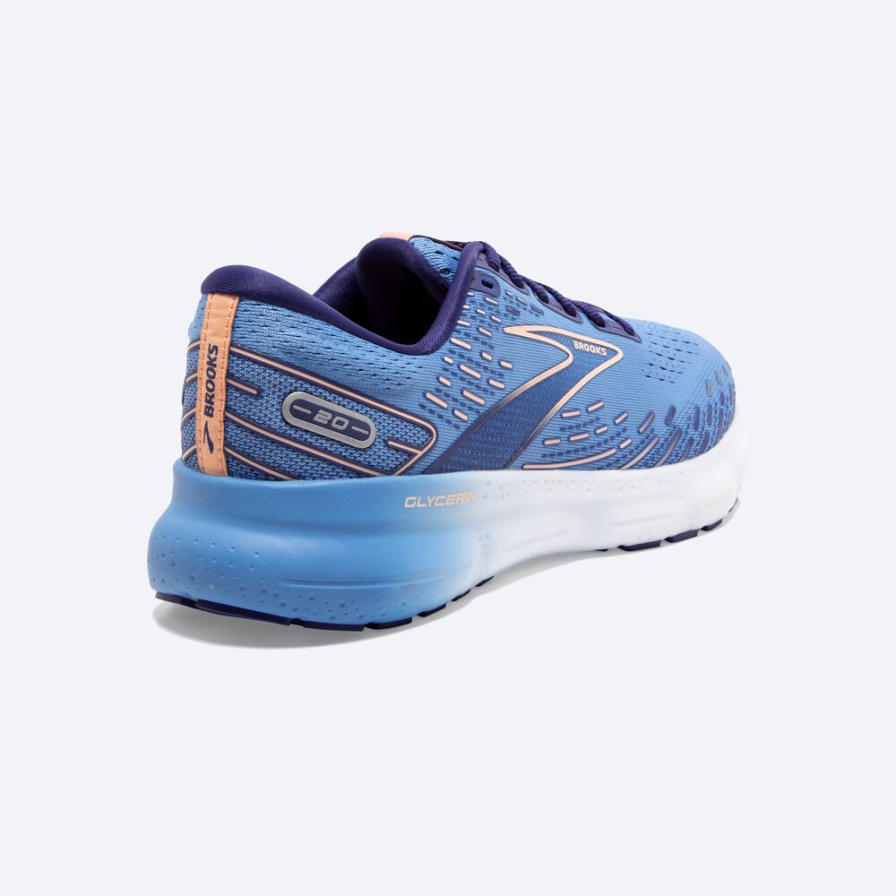 Brooks Glycerin 20 παπουτσια για τρεξιμο γυναικεια μπλε/ασπρα | GR423971