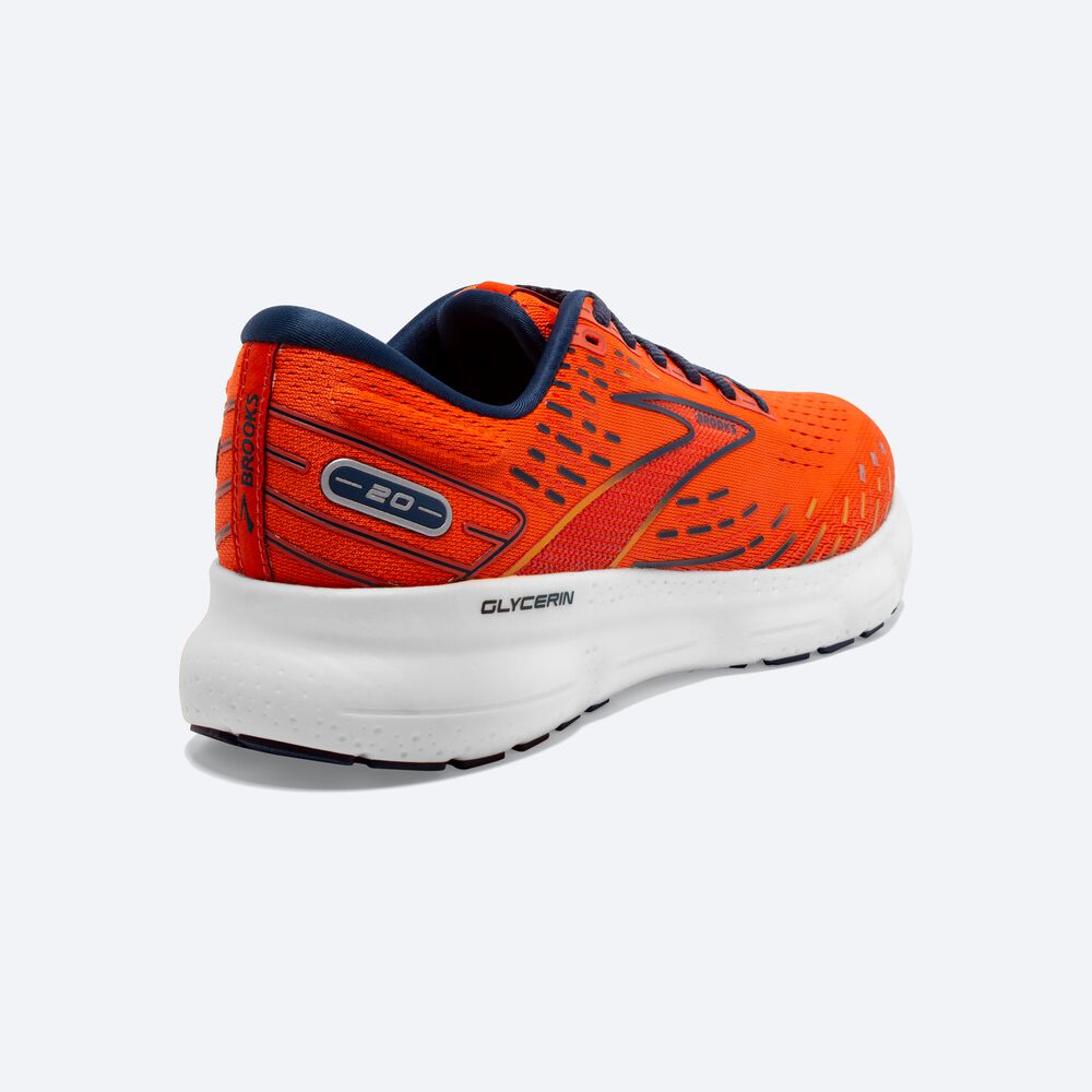 Brooks Glycerin 20 παπουτσια για τρεξιμο ανδρικα πορτοκαλι/καφε | GR504691