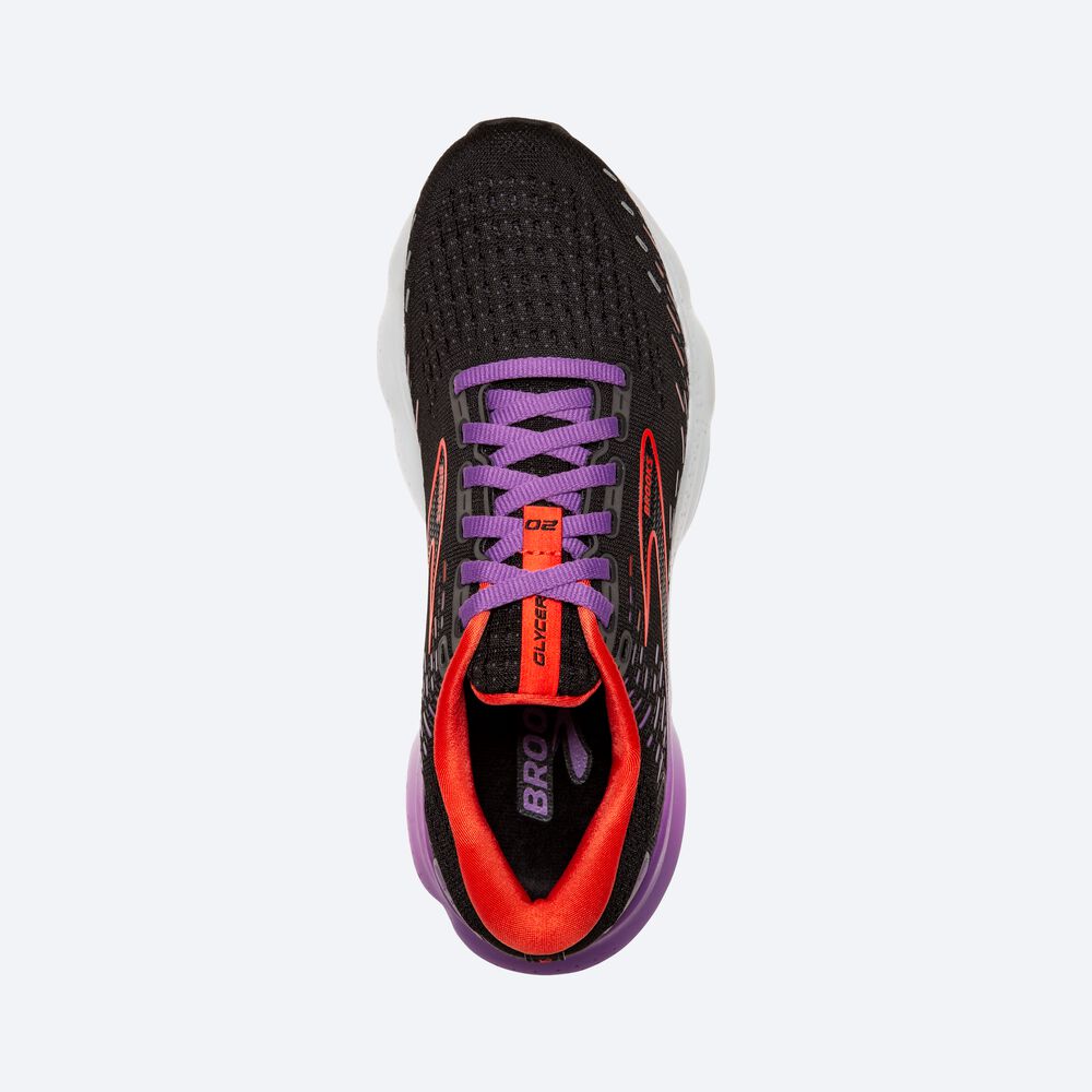 Brooks Glycerin 20 παπουτσια για τρεξιμο γυναικεια μαυρα/με λουλουδια | GR758126