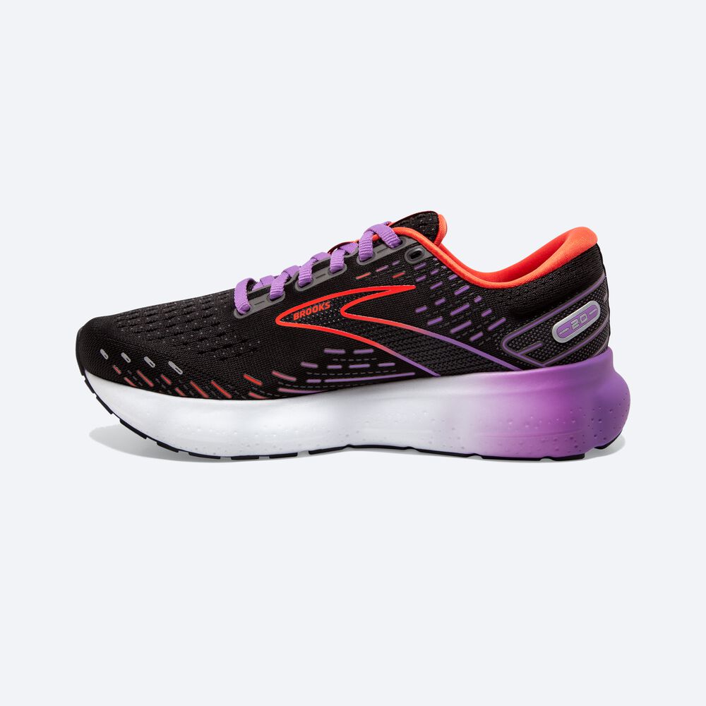 Brooks Glycerin 20 παπουτσια για τρεξιμο γυναικεια μαυρα/με λουλουδια | GR758126