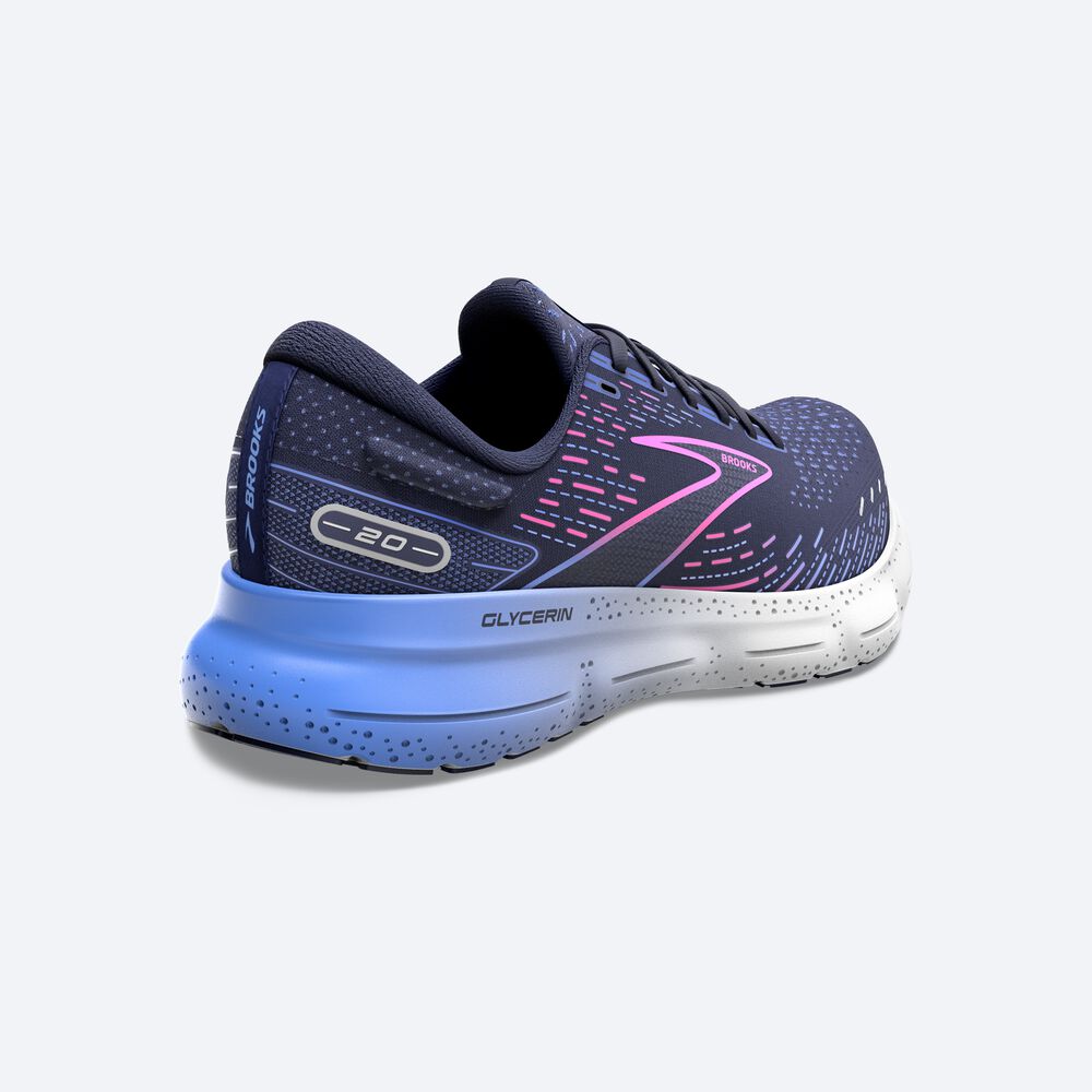 Brooks Glycerin 20 παπουτσια για τρεξιμο γυναικεια σκουρο μπλε/μπλε/ροζ | GR853610