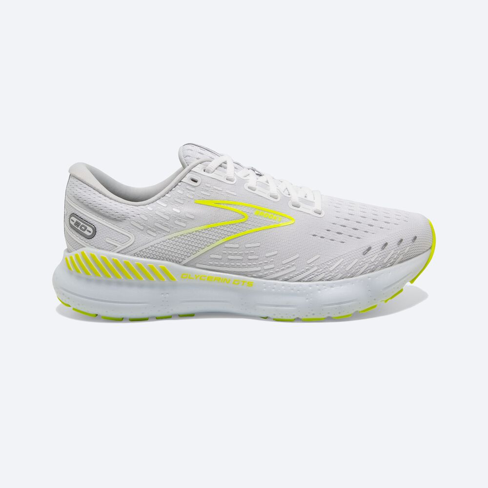 Brooks Glycerin GTS 20 παπουτσια για τρεξιμο ανδρικα ασπρα | GR129374