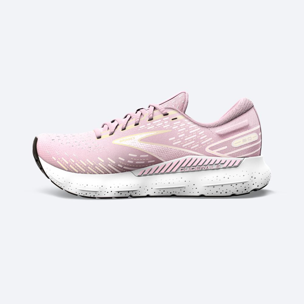 Brooks Glycerin GTS 20 παπουτσια για τρεξιμο γυναικεια ροζ/κίτρινα/ασπρα | GR157632