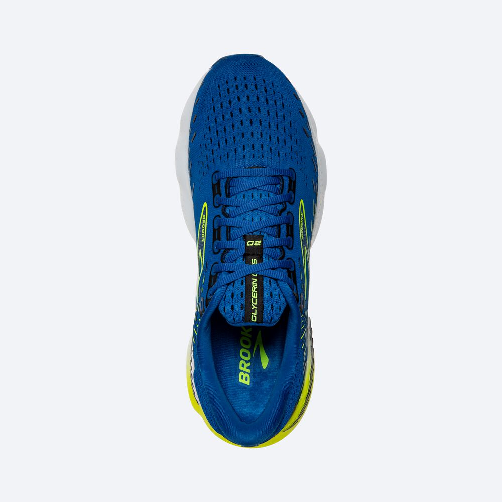 Brooks Glycerin GTS 20 παπουτσια για τρεξιμο ανδρικα μπλε/ασπρα | GR358709