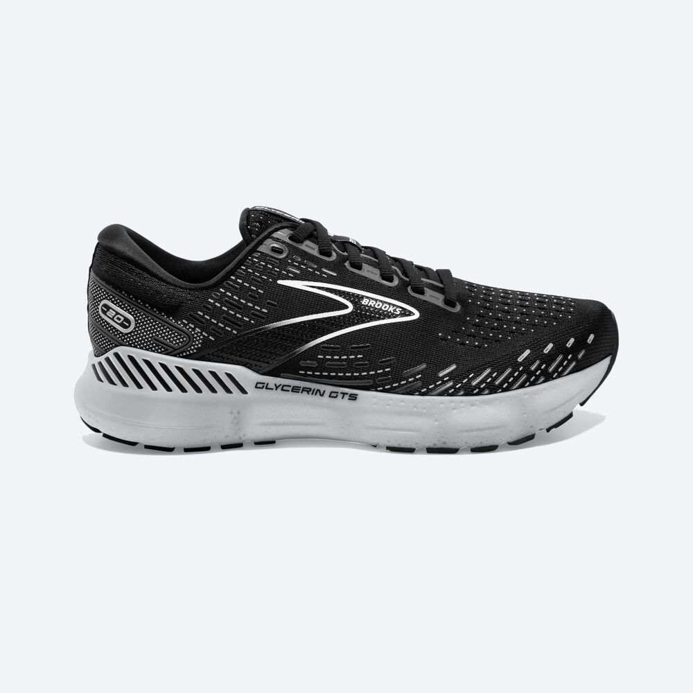 Brooks Glycerin GTS 20 παπουτσια για τρεξιμο γυναικεια μαυρα/ασπρα | GR368279