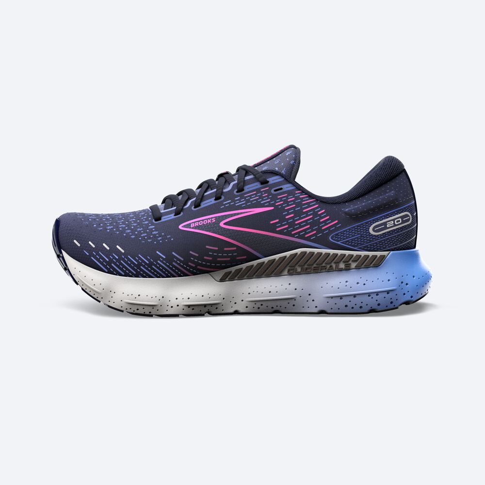 Brooks Glycerin GTS 20 παπουτσια για τρεξιμο γυναικεια σκουρο μπλε/μπλε/ροζ | GR471023