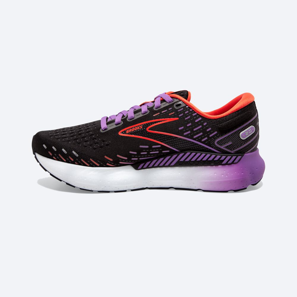 Brooks Glycerin GTS 20 παπουτσια για τρεξιμο γυναικεια μαυρα/με λουλουδια | GR724163