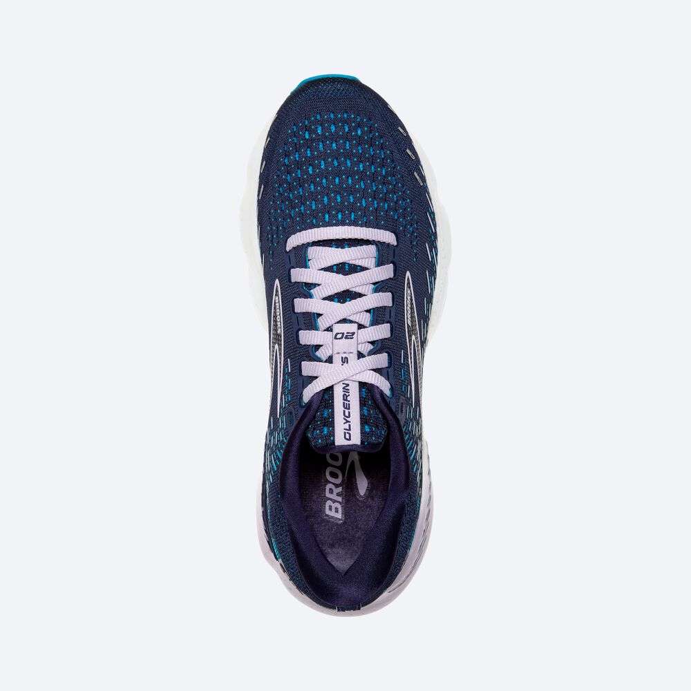 Brooks Glycerin GTS 20 παπουτσια για τρεξιμο γυναικεια σκουρο μπλε | GR958063