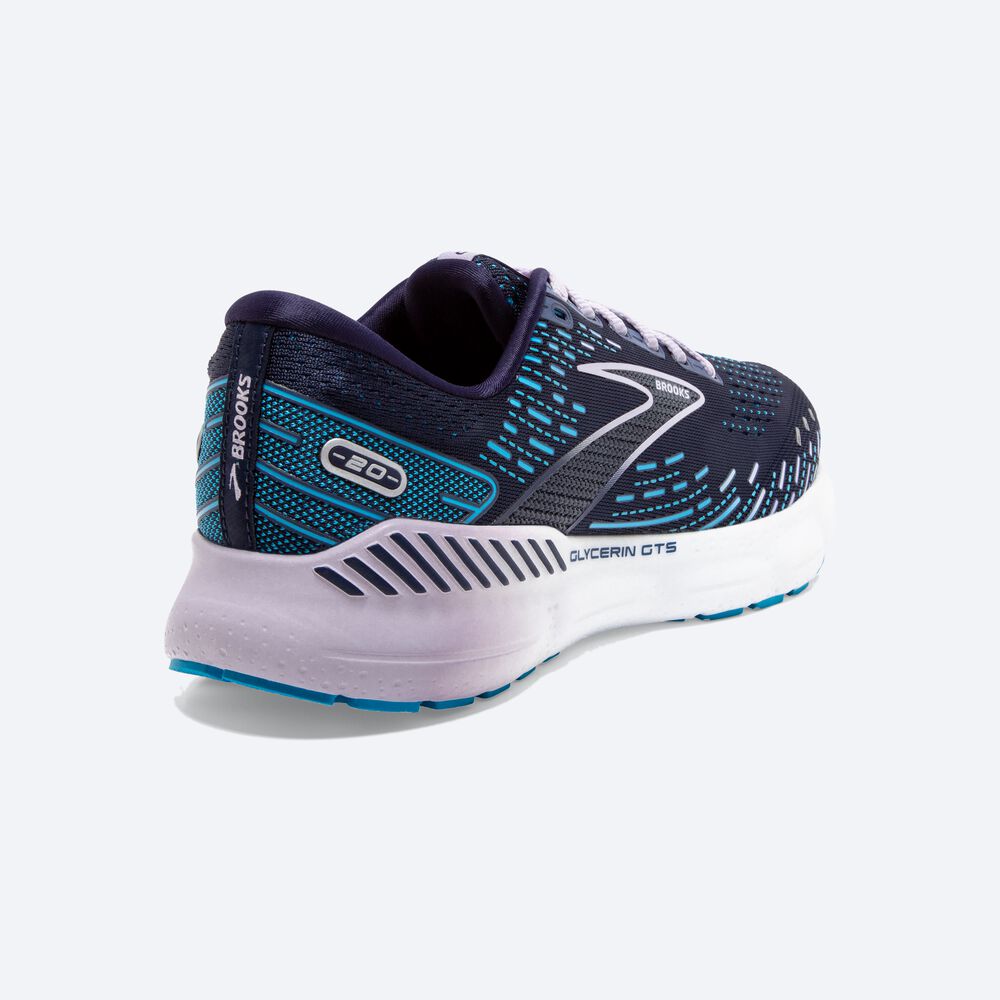 Brooks Glycerin GTS 20 παπουτσια για τρεξιμο γυναικεια σκουρο μπλε | GR958063