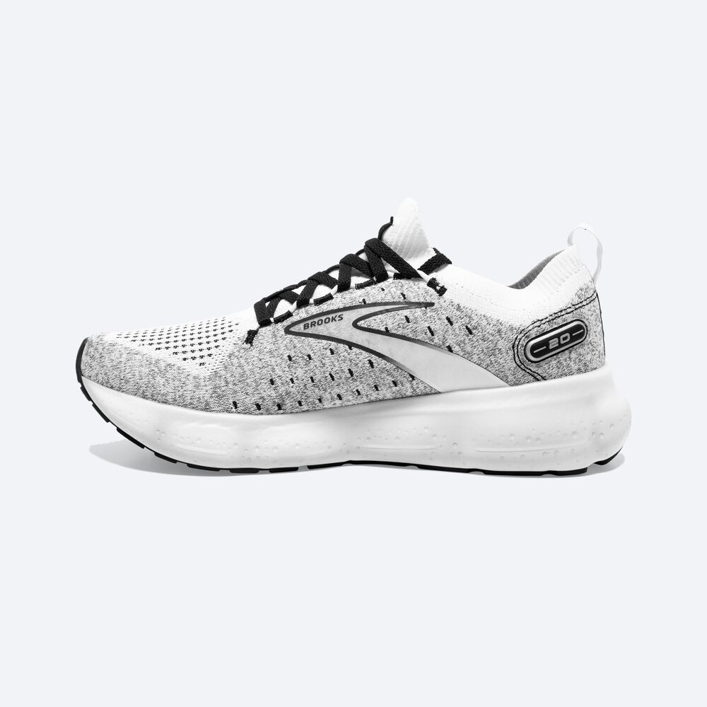 Brooks Glycerin StealthFit 20 παπουτσια για τρεξιμο ανδρικα ασπρα/γκρι/μαυρα | GR230846