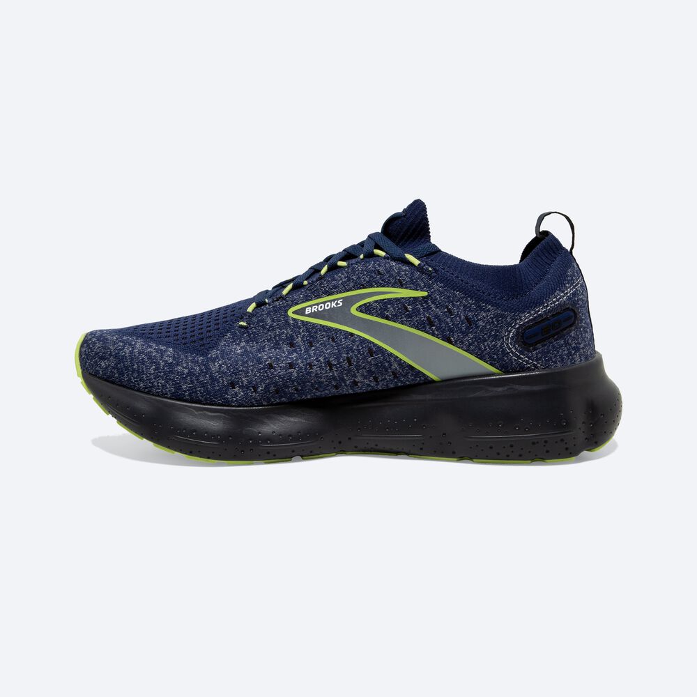 Brooks Glycerin StealthFit 20 παπουτσια για τρεξιμο ανδρικα μπλε/ανοιχτο πρασινο | GR962517