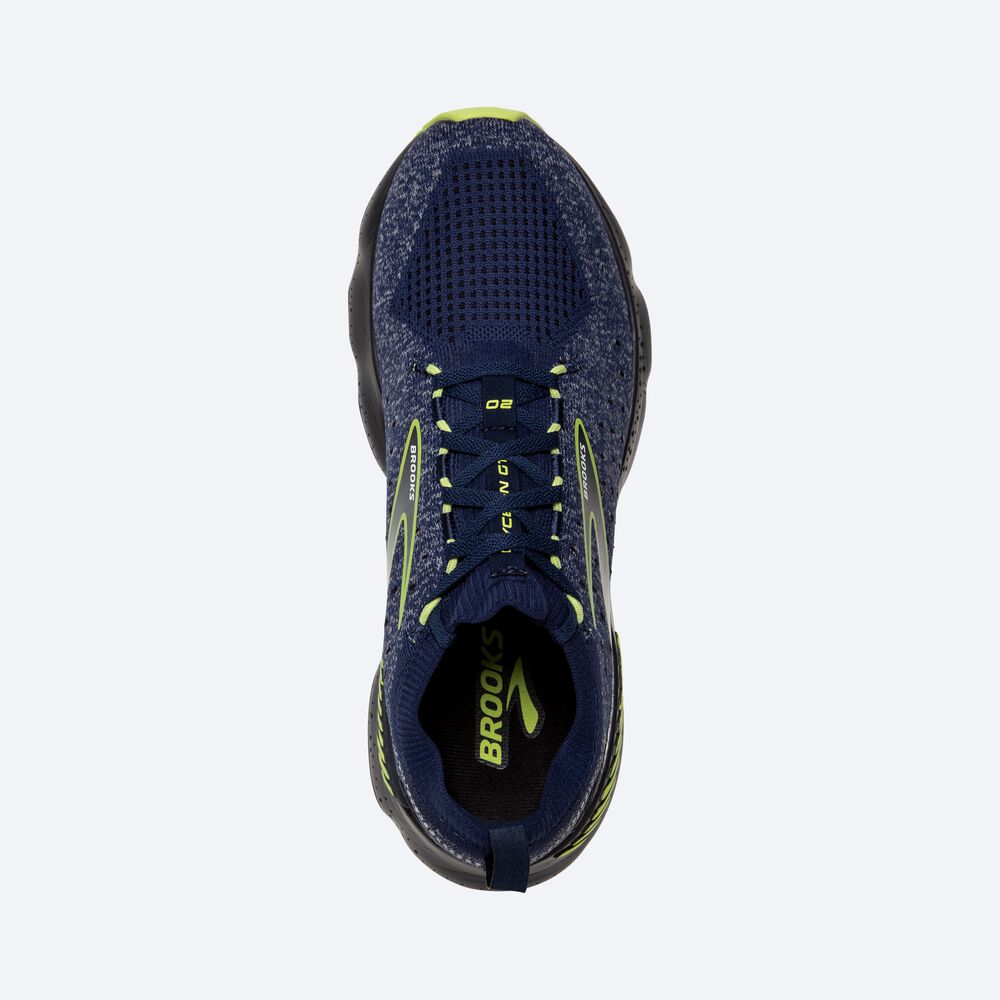 Brooks Glycerin StealthFit GTS 20 παπουτσια για τρεξιμο ανδρικα μπλε/ανοιχτο πρασινο | GR104562