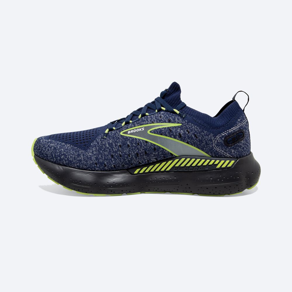 Brooks Glycerin StealthFit GTS 20 παπουτσια για τρεξιμο ανδρικα μπλε/ανοιχτο πρασινο | GR104562