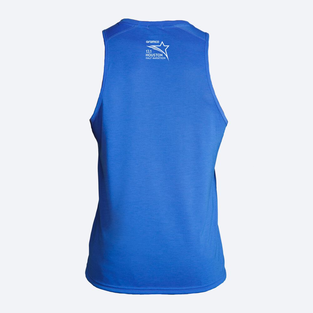 Brooks Houston23 Distance Tank 2.0 αμανικα μπλουζακια ανδρικα μπλε | GR609748