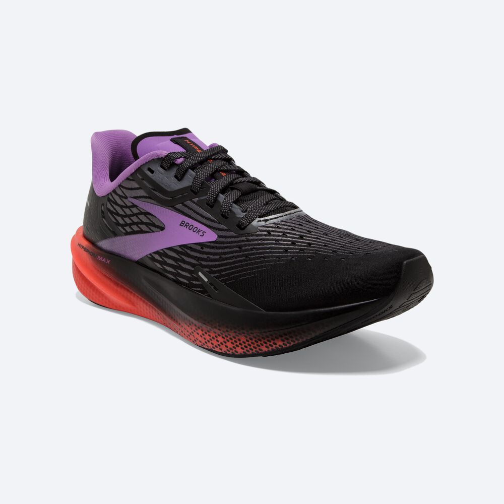 Brooks Hyperion Max παπουτσια για τρεξιμο γυναικεια μαυρα/με λουλουδια | GR820514