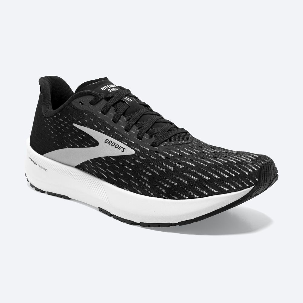 Brooks Hyperion Tempo παπουτσια για τρεξιμο γυναικεια μαυρα/ασημι/ασπρα | GR149076