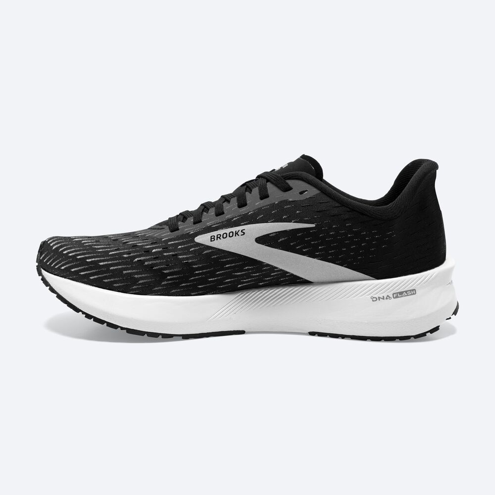 Brooks Hyperion Tempo παπουτσια για τρεξιμο γυναικεια μαυρα/ασημι/ασπρα | GR149076