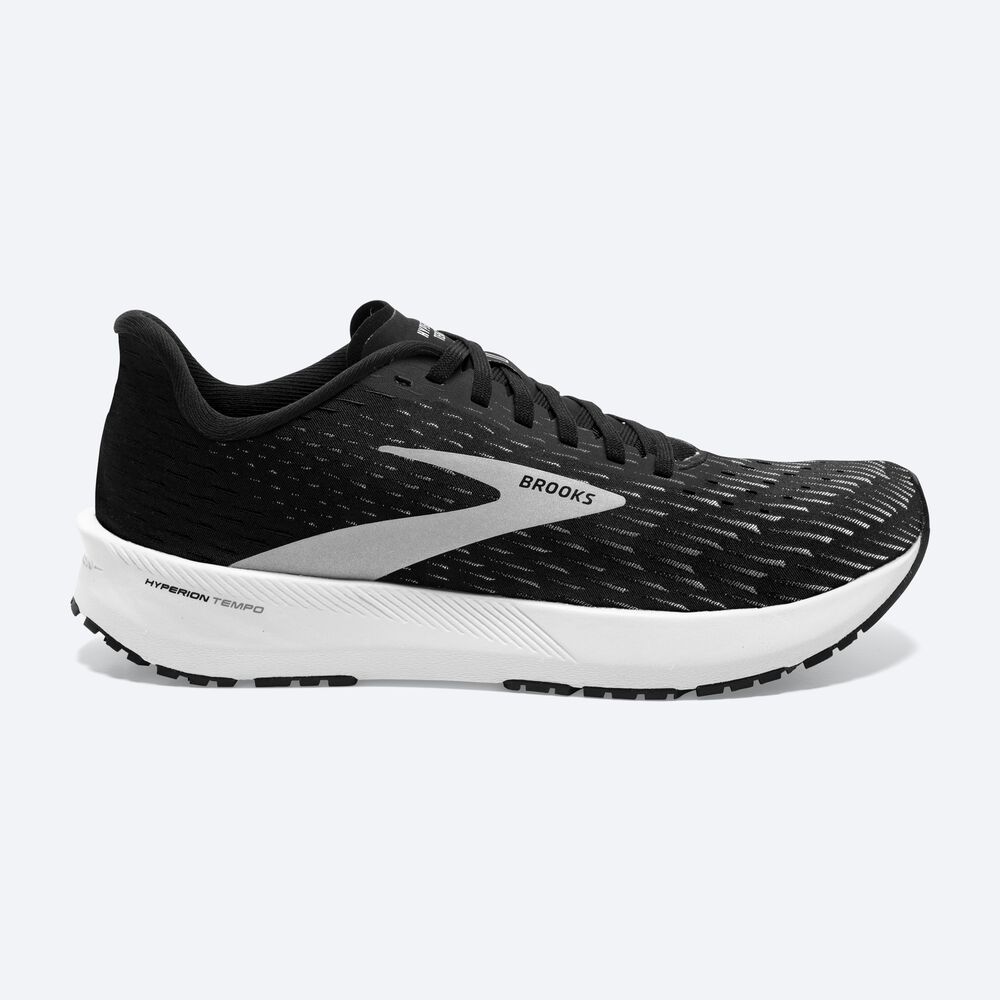 Brooks Hyperion Tempo παπουτσια για τρεξιμο γυναικεια μαυρα/ασημι/ασπρα | GR149076