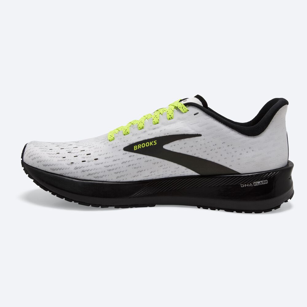 Brooks Hyperion Tempo παπουτσια για τρεξιμο ανδρικα ασπρα/μαυρα | GR170836