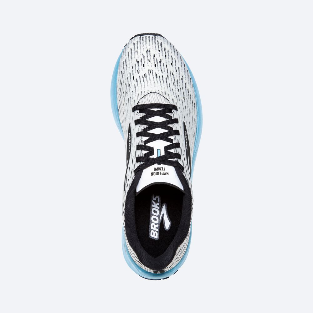 Brooks Hyperion Tempo παπουτσια για τρεξιμο γυναικεια ασπρα/μαυρα/ανοιχτο τυρκουάζ | GR748291