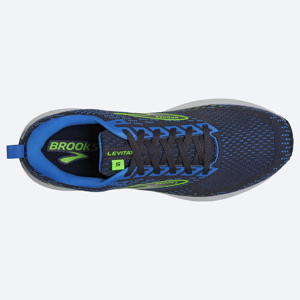 Brooks Levitate 5 παπουτσια για τρεξιμο ανδρικα μπλε/πρασινο | GR240768