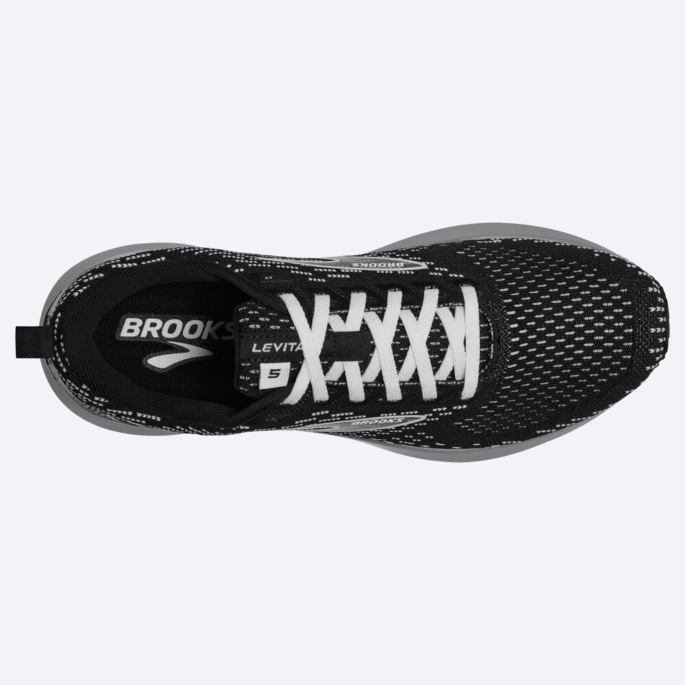 Brooks Levitate 5 παπουτσια για τρεξιμο γυναικεια μαυρα/γκρι/ασπρα | GR246795