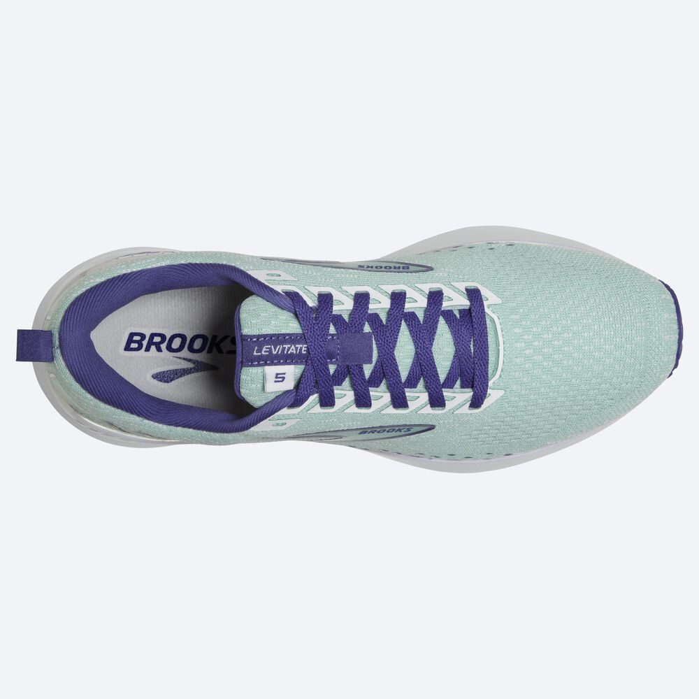 Brooks Levitate GTS 5 παπουτσια για τρεξιμο γυναικεια πρασινο/σκουρο μπλε μπλε/ασπρα | GR209751