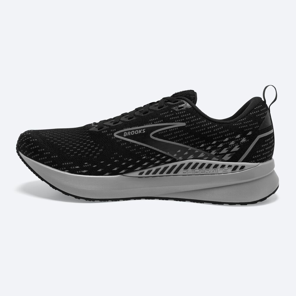 Brooks Levitate GTS 5 παπουτσια για τρεξιμο ανδρικα μαυρα/γκρι | GR807592