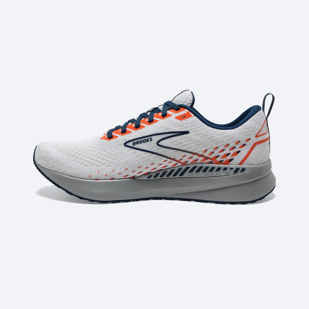 Brooks Levitate GTS 5 παπουτσια για τρεξιμο ανδρικα ασπρα/καφε | GR830475