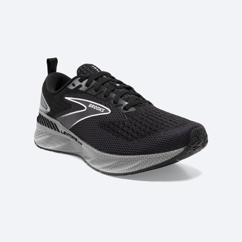 Brooks Levitate GTS 6 παπουτσια για τρεξιμο γυναικεια μαυρα/ασπρα | GR528403