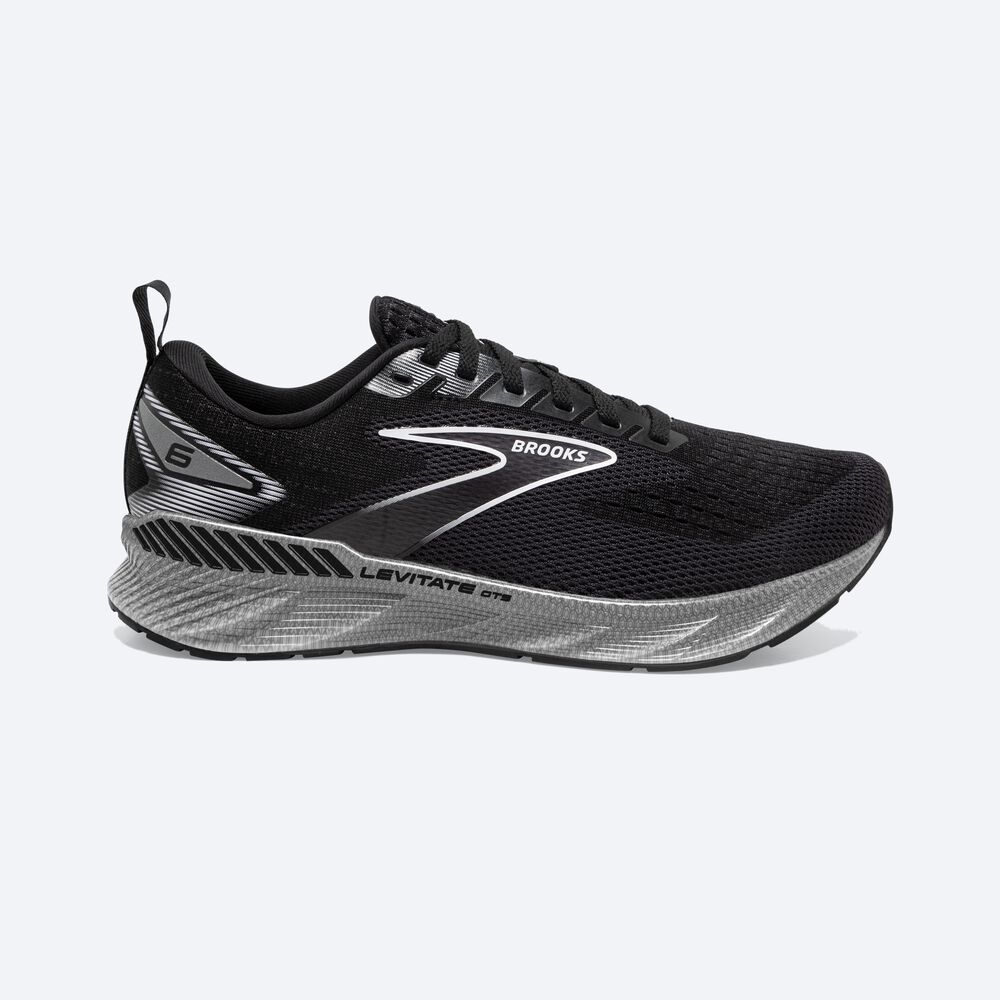 Brooks Levitate GTS 6 παπουτσια για τρεξιμο γυναικεια μαυρα/ασπρα | GR528403