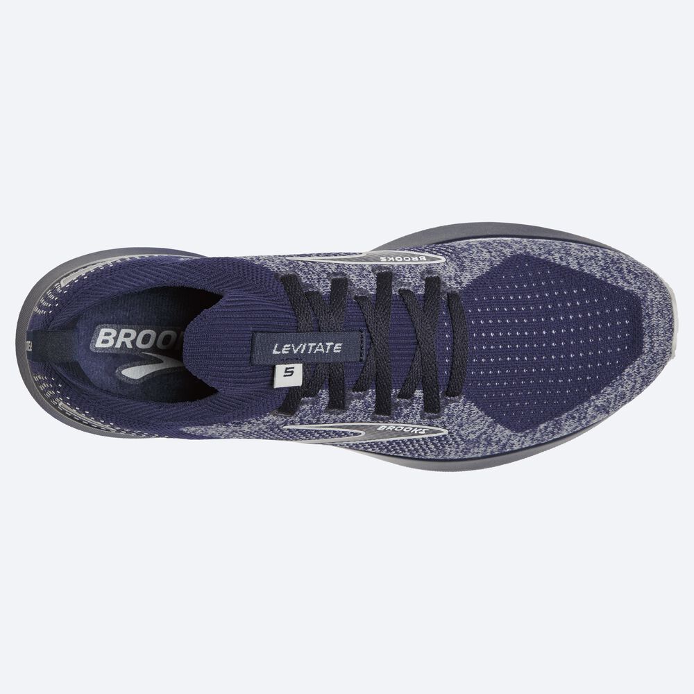 Brooks Levitate StealthFit 5 παπουτσια για τρεξιμο ανδρικα σκουρο μπλε/γκρι | GR489067